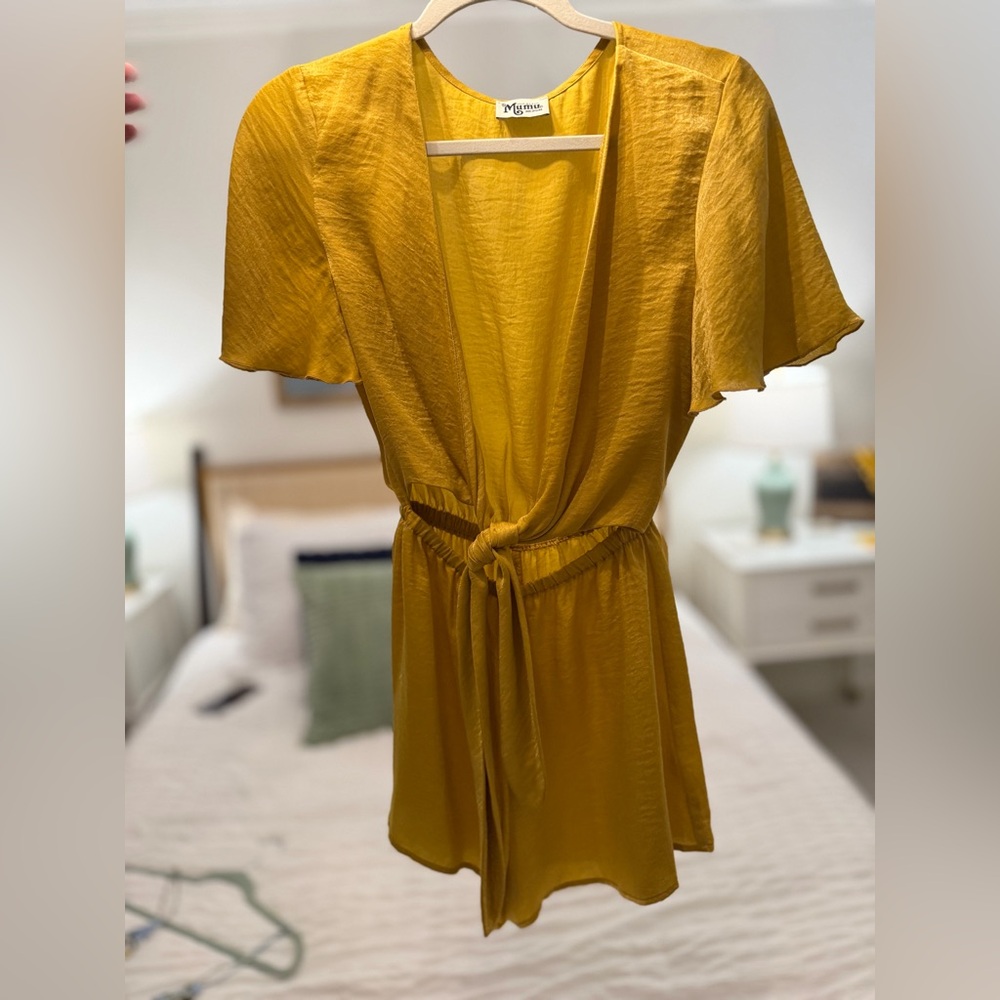 Show Me Your MuMu Yellow Romper